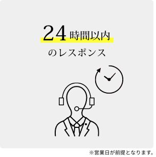 24時間以内のレスポンス